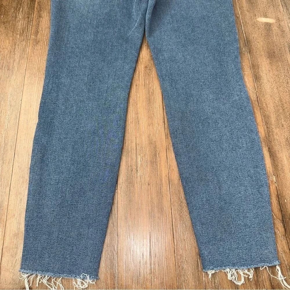Good American Good Legs Skinny Jeans Raw Hem Plus Size Dark Blue